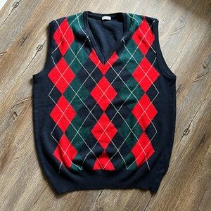 🇮🇹 Vintage Schostal Roma Wool Sweater Vest - Italian Craftsmanship